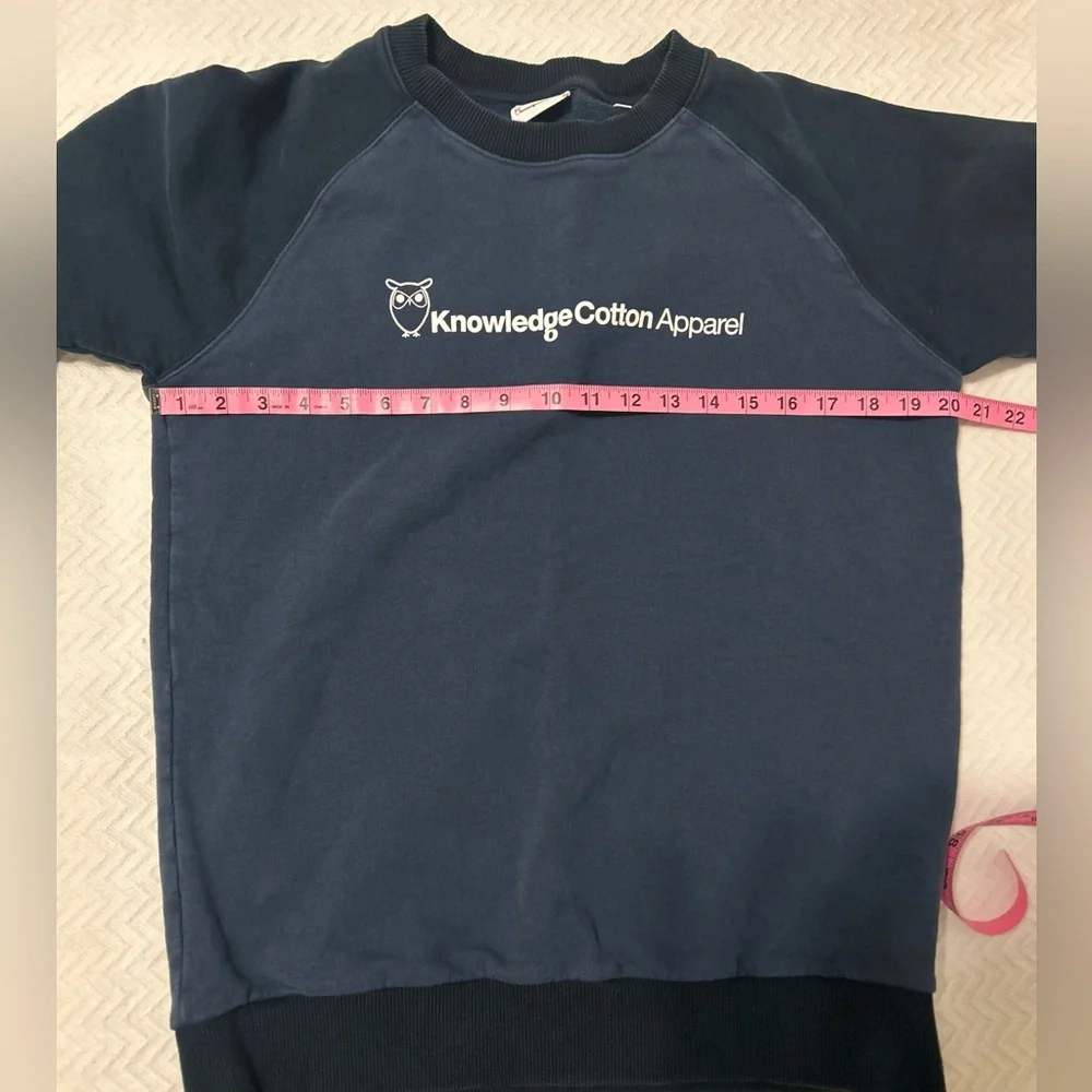 Knowledge Cotton Apparel Navy Blue Crewneck Sweatshirt Men’s Size Medium